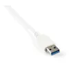 StarTech.com 3-Port Portable USB 3.0 Hub plus Gigabit Ethernet - Built-In kabel~3-Port Portable USB 3.0 Hub plus Gigabit Ethernet - 5Gbps - Built-In kabel