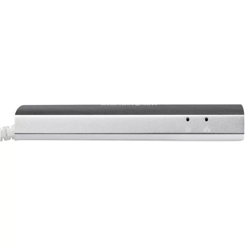 StarTech.com 3-Port Portable USB 3.0 Hub plus Gigabit Ethernet - Built-In kabel~3-Port Portable USB 3.0 Hub plus Gigabit Ethernet - 5Gbps - Built-In kabel