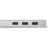 StarTech.com 3-Port Portable USB 3.0 Hub plus Gigabit Ethernet - Built-In kabel~3-Port Portable USB 3.0 Hub plus Gigabit Ethernet - 5Gbps - Built-In kabel