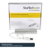 StarTech.com 3-Port Portable USB 3.0 Hub plus Gigabit Ethernet - Built-In kabel~3-Port Portable USB 3.0 Hub plus Gigabit Ethernet - 5Gbps - Built-In kabel