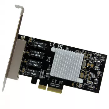 StarTech.com 4-Portowa Karta Sieciowa Gigabit Ethernet - PCI Express, Intel I350 NIC