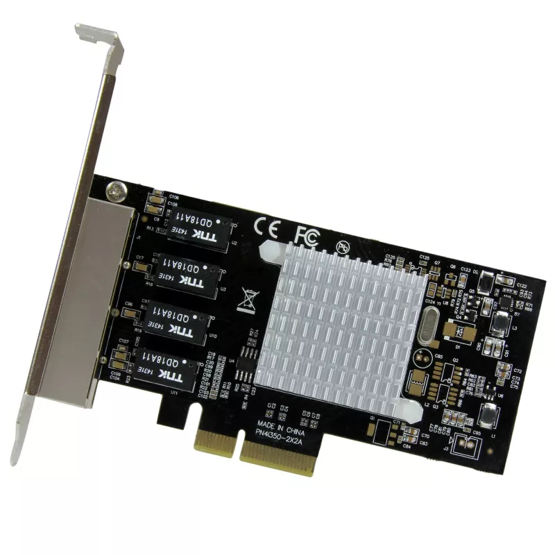 StarTech.com 4-Portowa Karta Sieciowa Gigabit Ethernet - PCI Express, Intel I350 NIC