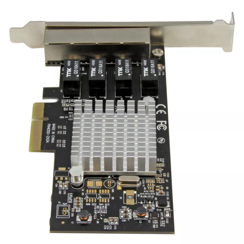 StarTech.com 4-Portowa Karta Sieciowa Gigabit Ethernet - PCI Express, Intel I350 NIC