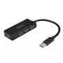 StarTech.com 4-portowy hub USB 3.0 (SuperSpeed 5 Gb/s) z szybkim ładowaniem – przenośny hub USB 3.1 Gen 1 typu A do laptopów/komputerów stacjonarnych – zasilany z magistrali USB lub zewnętrznie dla wysokiej wydajności – mini/kompaktowy
