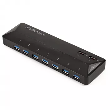 StarTech.com 7-portowy hub USB 3.0 z dedykowanymi portami ładowania - 2 porty 2,4 A