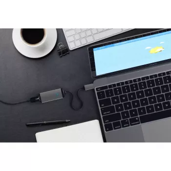 Adapter interfejsu Satechi ST-TCENM — szary, 23,1×62,9×13,9 mm, 1 szt., kompatybilny z Windows/Chrome OS/macOS