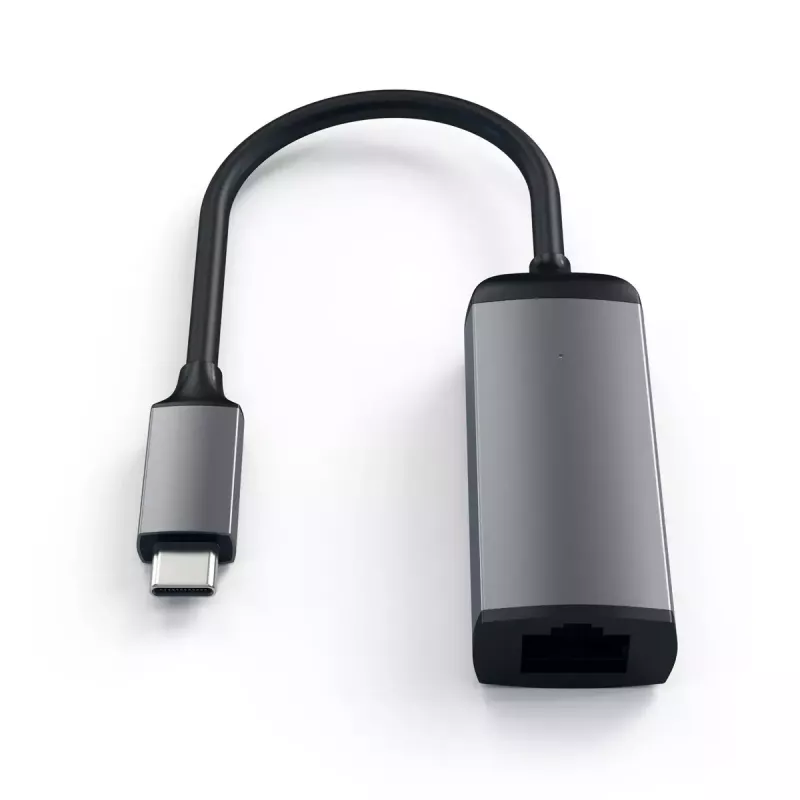 Adapter interfejsu Satechi ST-TCENM — szary, 23,1×62,9×13,9 mm, 1 szt., kompatybilny z Windows/Chrome OS/macOS
