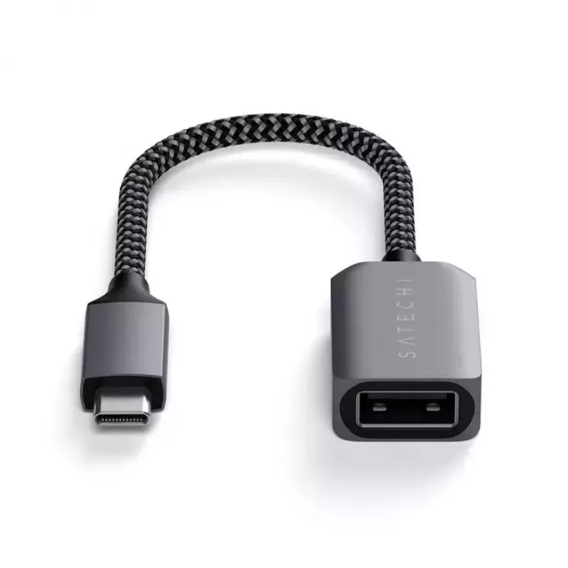Kabel USB Satechi ST-UCATCM USB C na USB A, USB 3.2 Gen 1 (5 Gb/s), szary