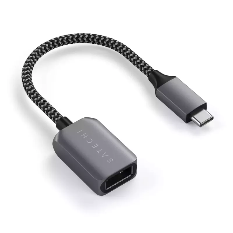 Kabel USB Satechi ST-UCATCM USB C na USB A, USB 3.2 Gen 1 (5 Gb/s), szary