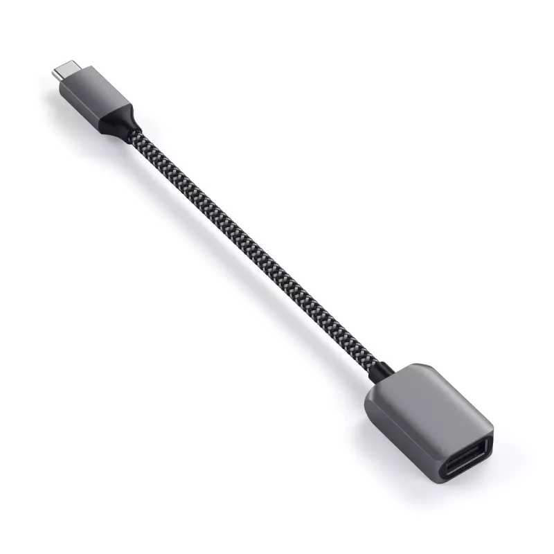 Kabel USB Satechi ST-UCATCM USB C na USB A, USB 3.2 Gen 1 (5 Gb/s), szary