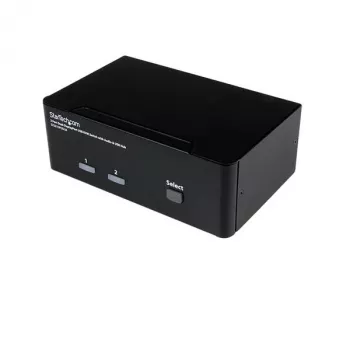 StarTech.com 2-portowy przełącznik KVM Dual DisplayPort USB z audio i hubem USB 2.0