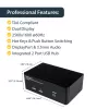 StarTech.com 2-portowy przełącznik KVM Dual DisplayPort USB z audio i hubem USB 2.0