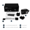 StarTech.com 2-portowy przełącznik KVM Dual DisplayPort USB z audio i hubem USB 2.0
