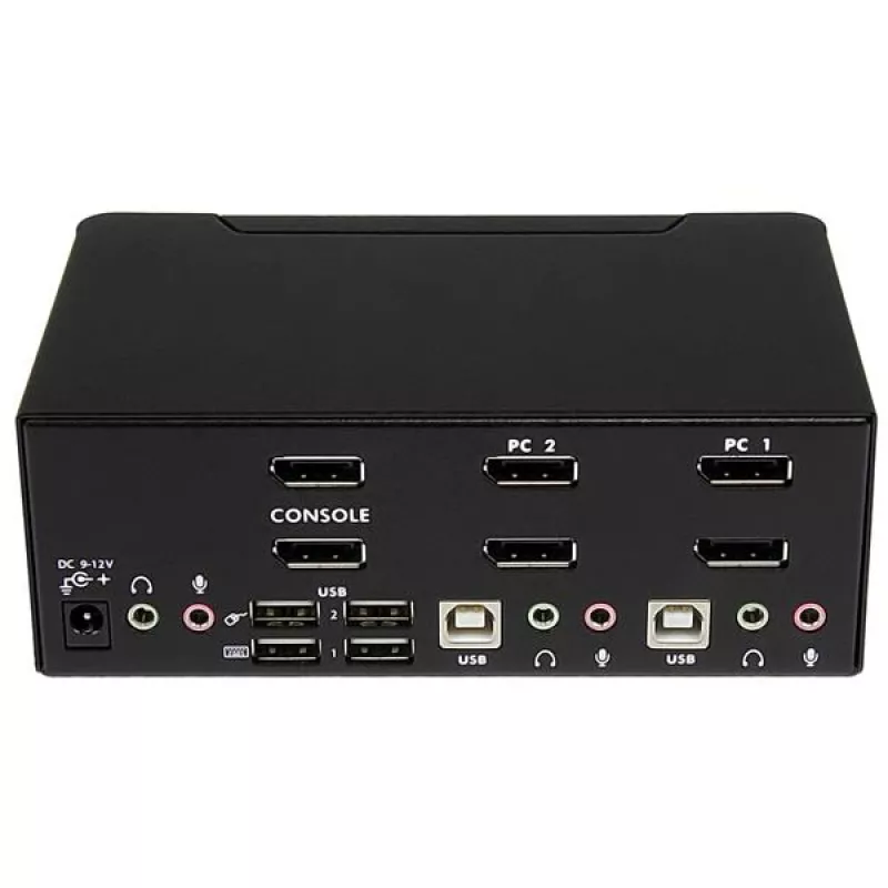 StarTech.com 2-Portowy przełącznik KVM DisplayPort z obsługą dwóch monitorów - 4K 60 Hz