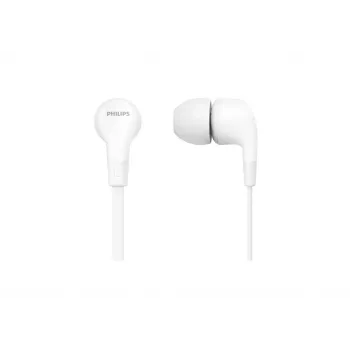 Słuchawki Philips TAE1105WT/00 zestaw słuchawkowy Przewodowe Douszne Muzyka Biały