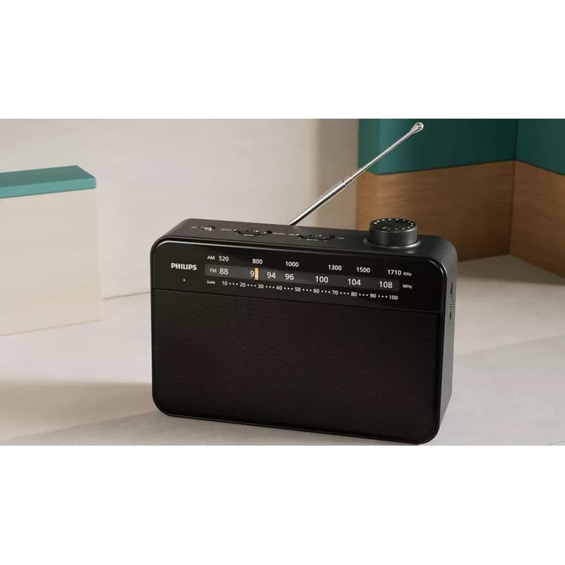 Przenośne radio Philips TAR2509/10 Analogowe AM FM Czarny