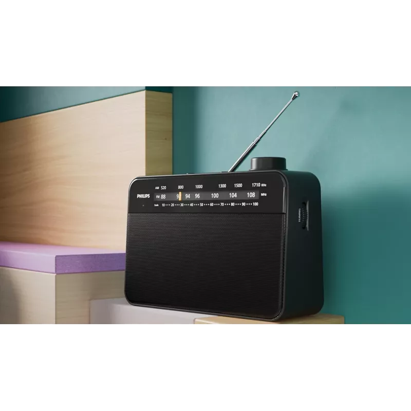 Przenośne radio Philips TAR2509/10 Analogowe AM FM Czarny