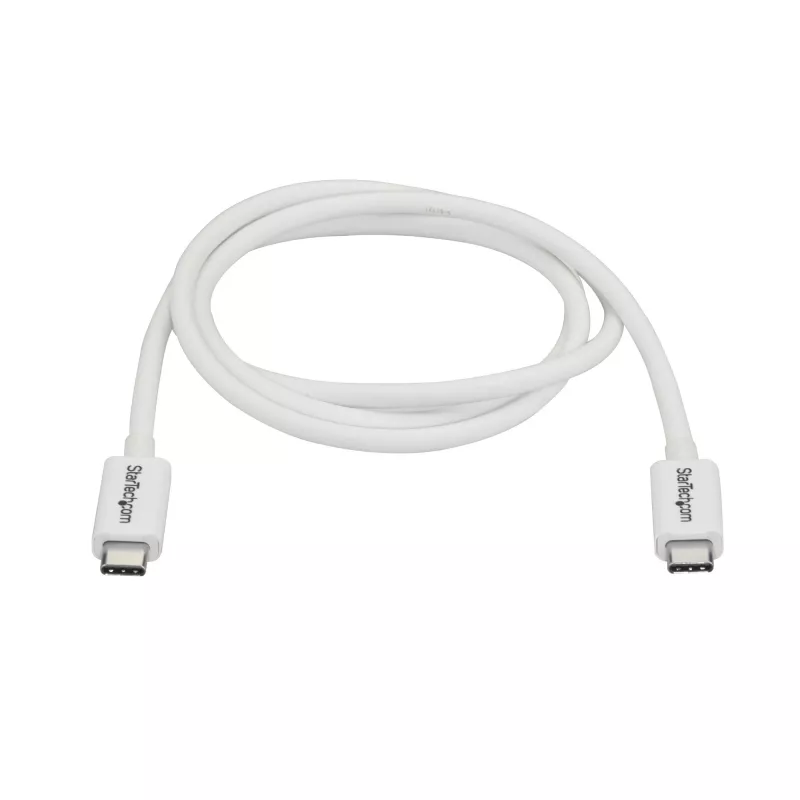 StarTech.com Thunderbolt 3 kabel - 20Gbps - 1m - Biały - Thunderbolt, USB i DisplayPort Kompatybilny