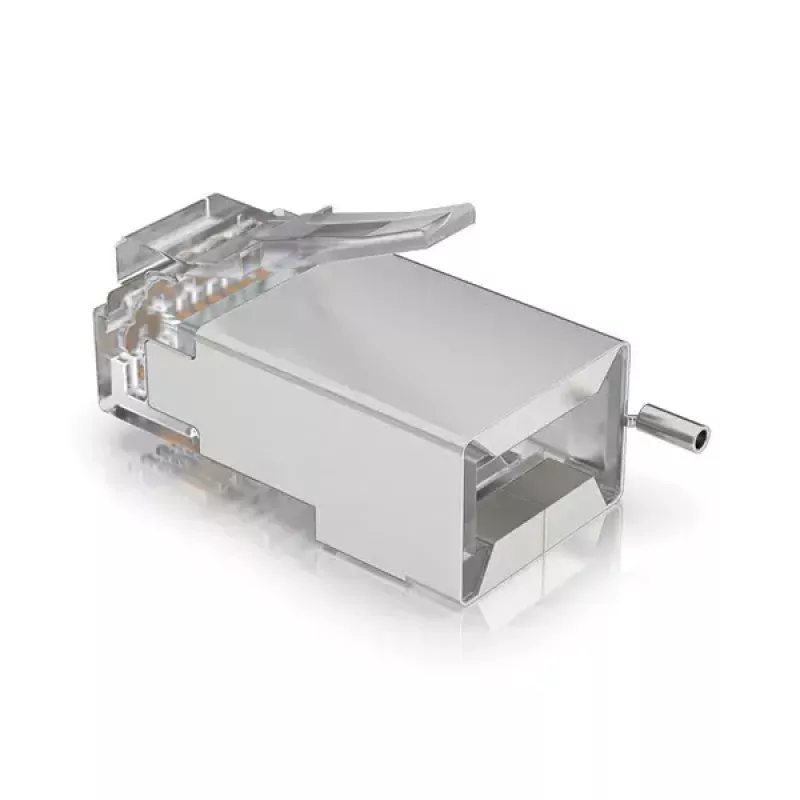 Męskie złącze RJ45 Ubiquiti UISP-Connector-SHD srebrne 100 szt.