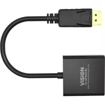 Kabel przejściówka wideo DisplayPort VGA Vision TC-DPVGA/BL