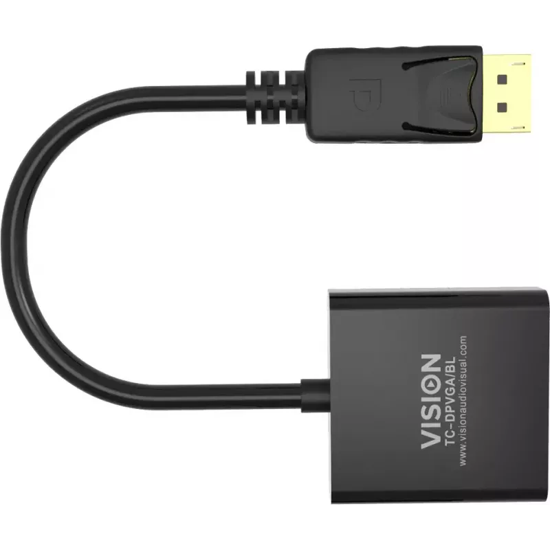 Kabel przejściówka wideo DisplayPort VGA Vision TC-DPVGA/BL