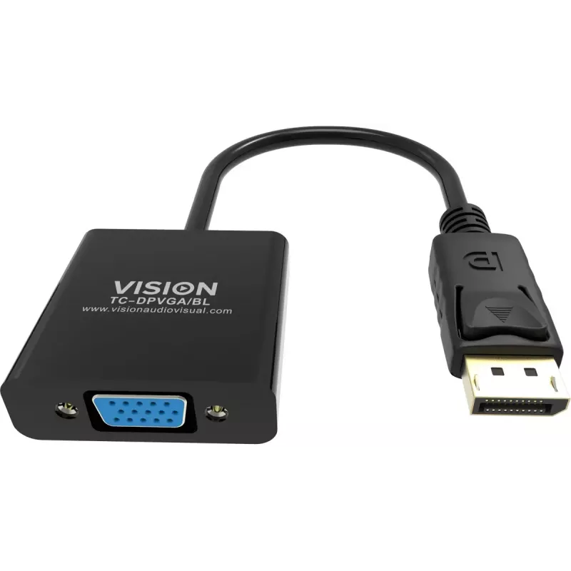 Kabel przejściówka wideo DisplayPort VGA Vision TC-DPVGA/BL