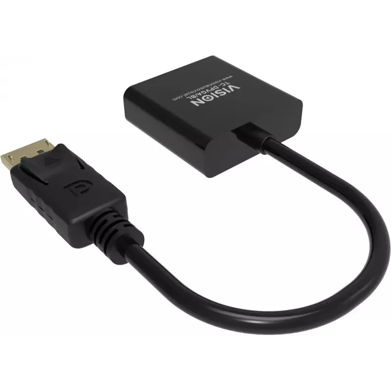 Kabel przejściówka wideo DisplayPort VGA Vision TC-DPVGA/BL