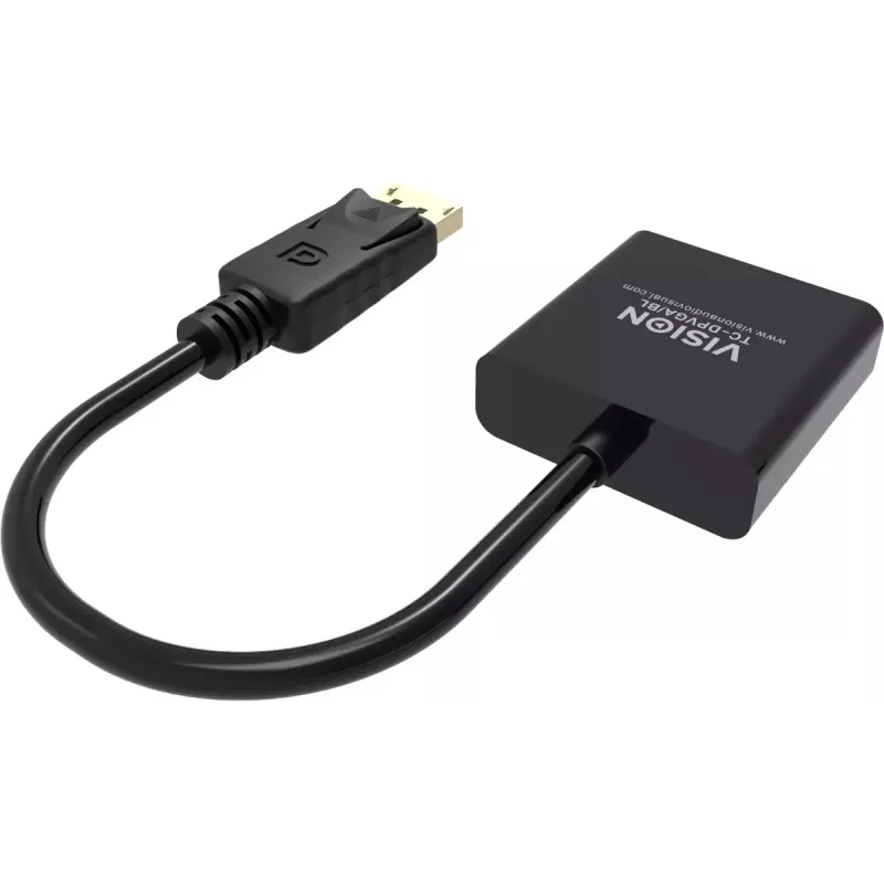 Kabel przejściówka wideo DisplayPort VGA Vision TC-DPVGA/BL