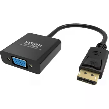 Kabel przejściówka wideo DisplayPort VGA Vision TC-DPVGA/BL