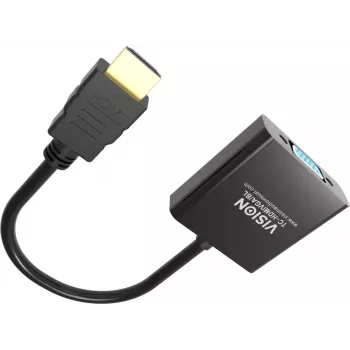 Adapter kabla wideo Vision TC-HDMIVGA/BL