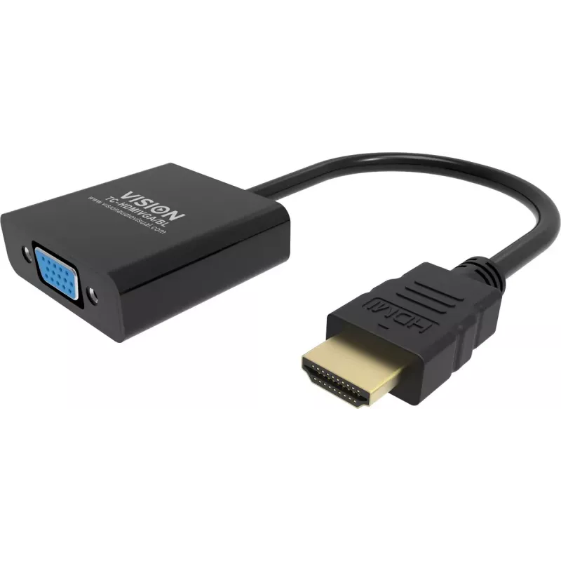Adapter kabla wideo Vision TC-HDMIVGA/BL