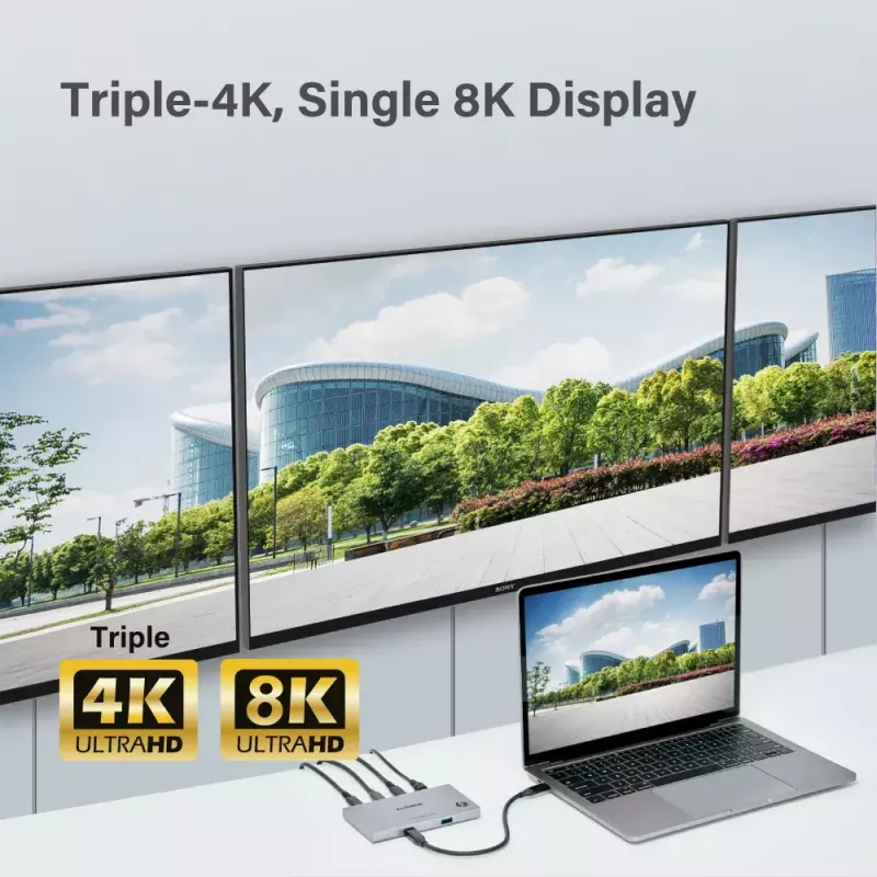 Edimax TD-405BP stacja dokująca/port replikujący do laptopów przewodowa Thunderbolt 4 60W