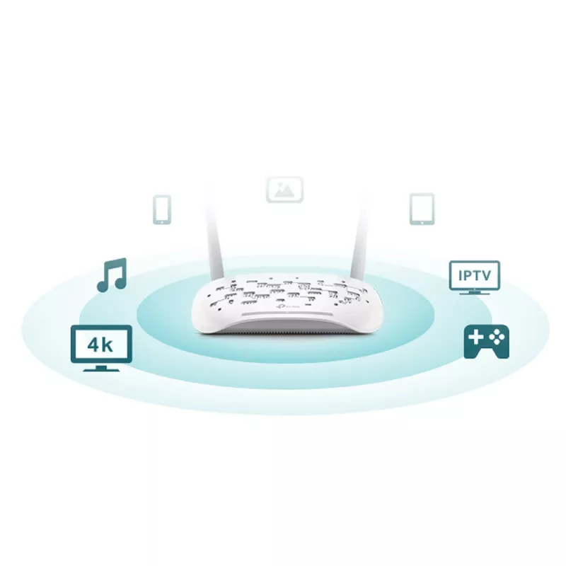 Router stacjonarny TP-Link TD-W9960 jednopasmowy 2,4 GHz Wi-Fi 4