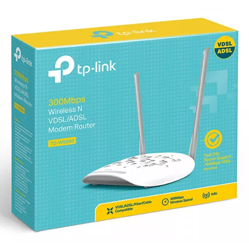 Router stacjonarny TP-Link TD-W9960 jednopasmowy 2,4 GHz Wi-Fi 4