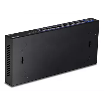 Niezarządzalny przełącznik sieciowy TRENDnet TEG-S5091 — 8× portów RJ-45 2,5G, 60 Gbit/s, 12V, z możliwością montażu na ścianie