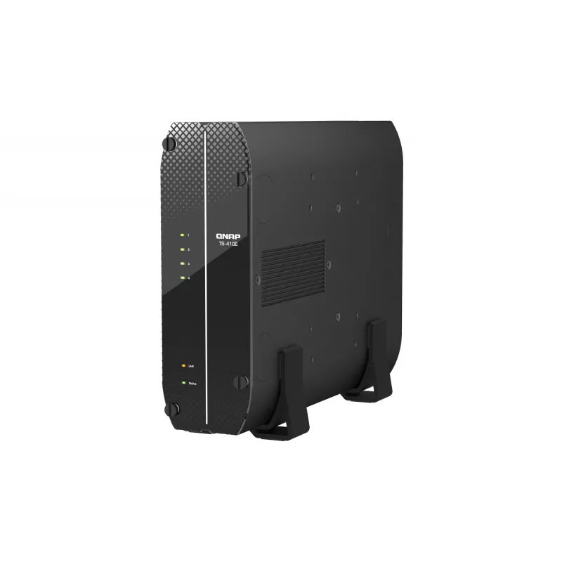 QNAP TS-410E NAS Tower Intel® Celeron® J6412 8 GB 0 TB QNAP QTS Czarny