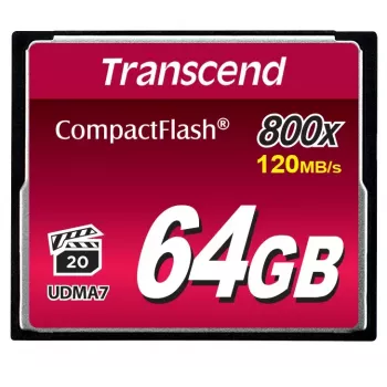 Pamięć Flash Transcend 64 GB CompactFlash 800x TS64GCF800