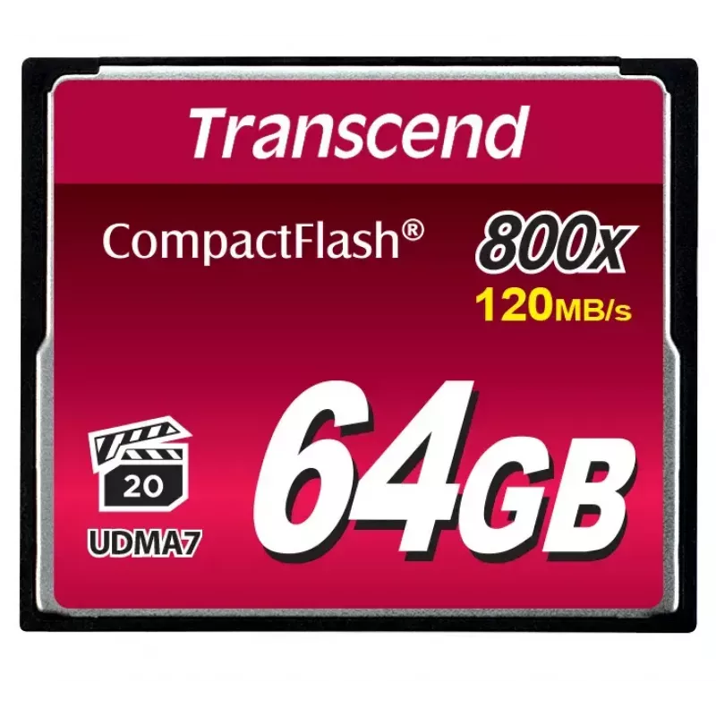 Pamięć Flash Transcend 64 GB CompactFlash 800x TS64GCF800