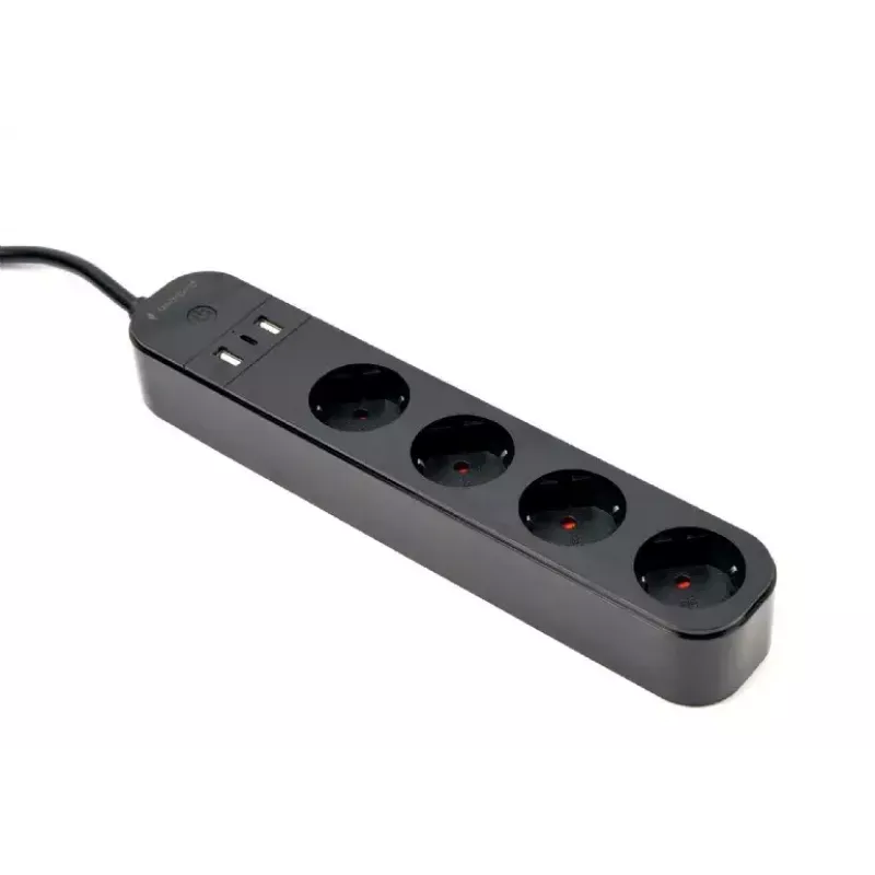 Listwa zasilająca Gembird TSL-PS-S4U-01 Smart 4 gniazda AC