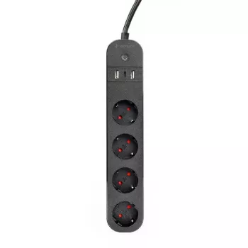 Listwa zasilająca Gembird TSL-PS-S4U-01 Smart 4 gniazda AC