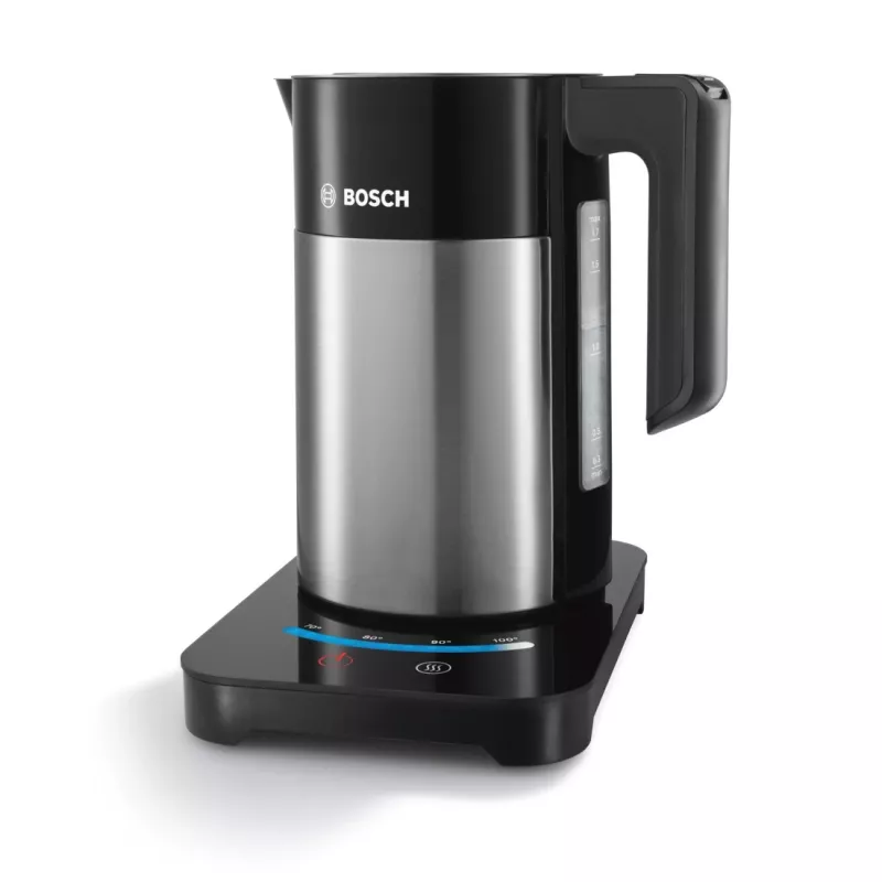 Bosch TWK7203 czajnik elektryczny 1,7 L 1850 W Czarny, Stal nierdzewna