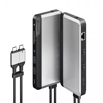 Stacja dokująca ALOGIC 10-w-1 Dual USB-C Super Dock
