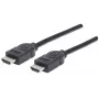 Kabel HDMI Męski-Męski Manhattan HDMM6 4K@30Hz 1.8m Czarny