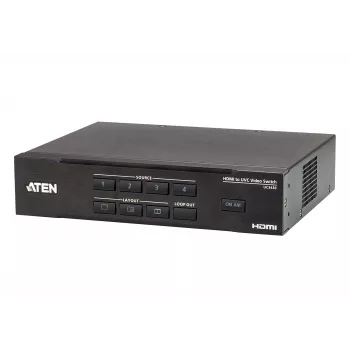 ATEN CAMLIVE PRO 4K 4-wejściowy przełącznik HDMI na USB, czarny, HDMI, 3840 x 2160 pikseli, metal, Tajwan, 3840 x 2160 1920 x 1080 1280 x 720