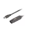 ATEN 15 m przedłużacz USB 3.2 Gen 1, 15 m, USB A, USB A, USB 3.2 Gen 1 (3.1 Gen 1), 5 Gbit/s, Czarny