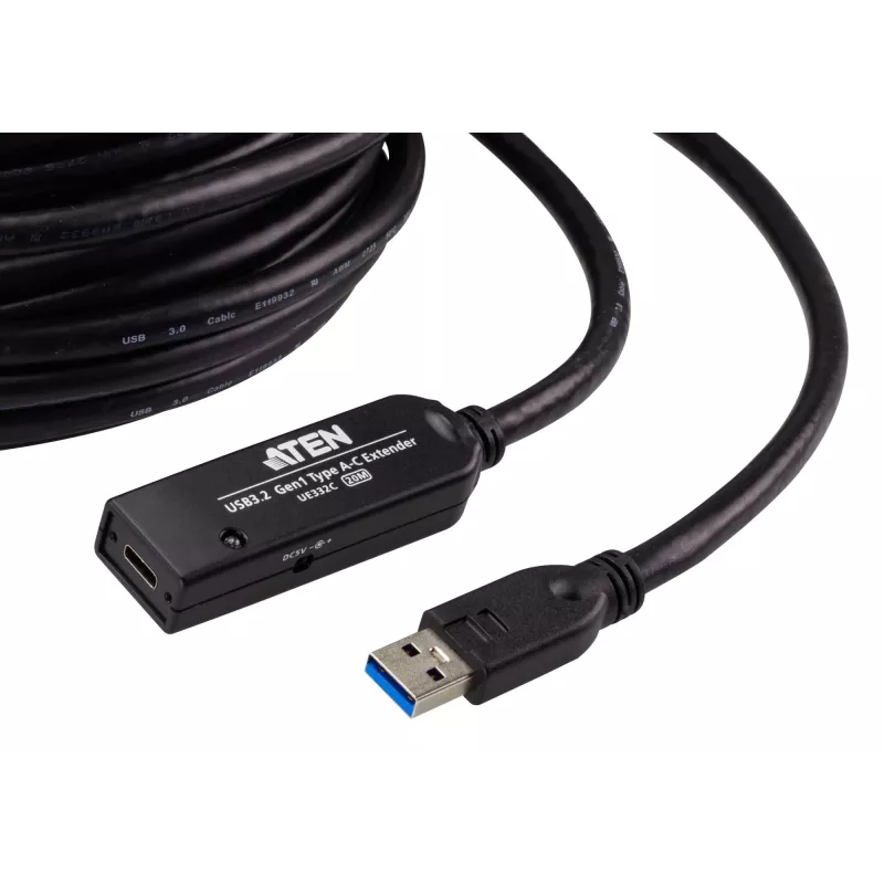 Kabel przedłużający ATEN 20 m USB 3.2 Gen1 USB A do USB C 5 Gbit/s