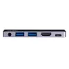 Stacja dokująca podróżna ATEN USB-C z przesyłem mocy, uniwersalna, USB Type-C, czarny, srebrny