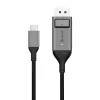 Kabel ALOGIC 2m Ultra USB-C Męski do DP Męski 4K 60Hz LED Biały
