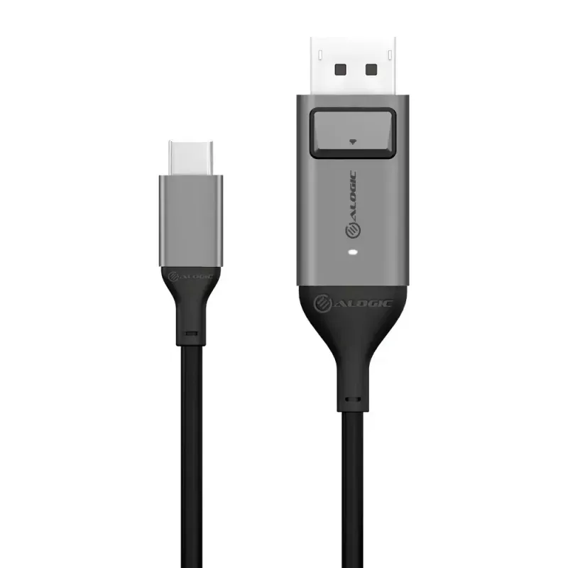 Kabel ALOGIC 2m Ultra USB-C Męski do DP Męski 4K 60Hz LED Biały
