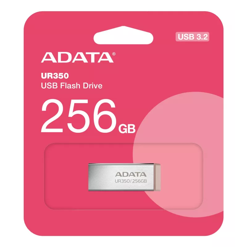 Pamięć USB ADATA UR350 256 GB USB Typ-A 3.2 Gen 1 (3.1 Gen 1) Brązowy, stal nierdzewna